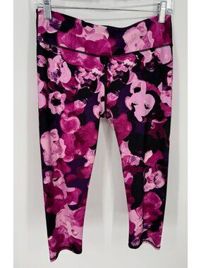 Fabletics Womens Define PowerHold High-Waisted Floral Capri Leggings Size M